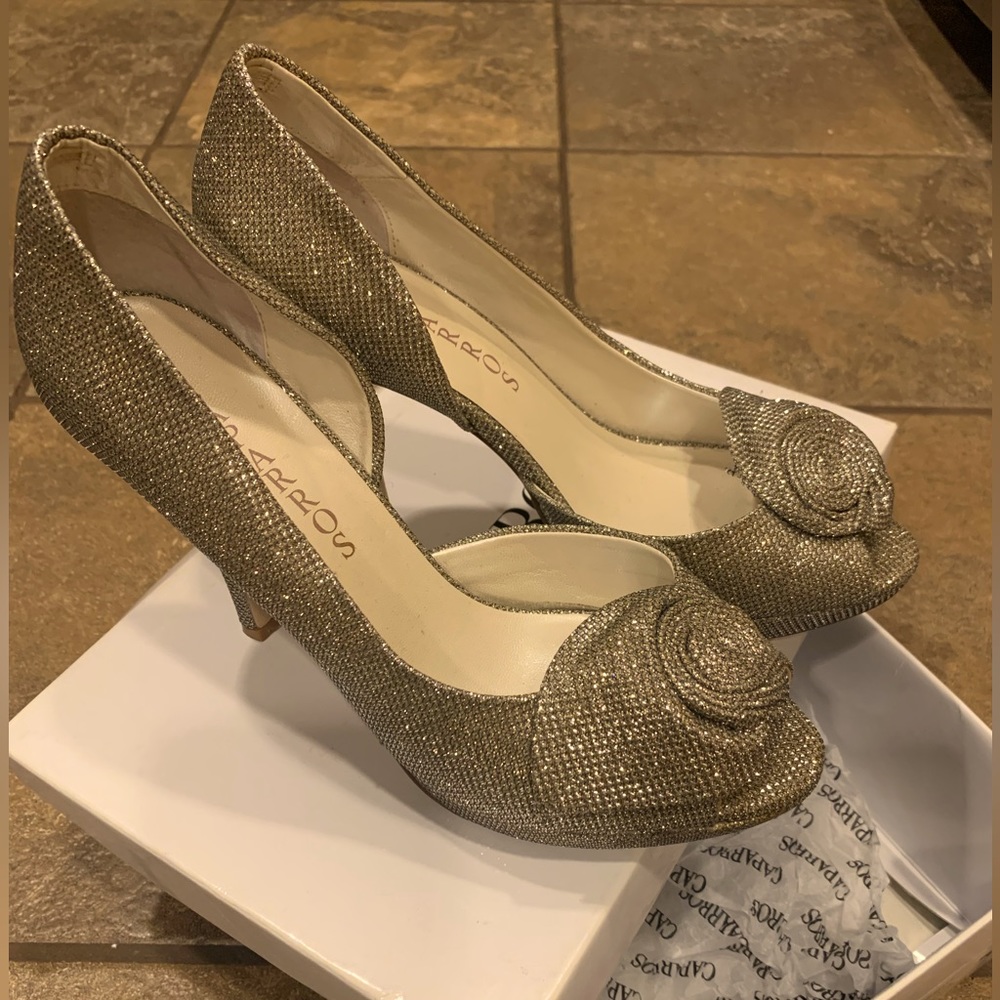 Caparros Champagne Platform Heel size 8.5